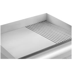 Royal Catering RCG-60GB sähkögrillilevy 60 cm, 6 400 W, sileä ja uritettu pinta