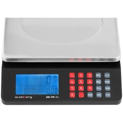 Steinberg Systems SBS-PW-30L kontrollivaaka 30 kg / 1 g, 21,5 x 17,5 cm, Dual-LCD