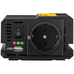 MSW-CPI600MS jännitemuunnin 600 W USB-portilla