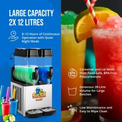 Royal Catering Slush-kone 2 x 12 l