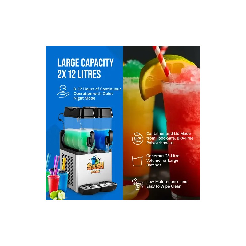 Royal Catering Slush-kone 2 x 12 l