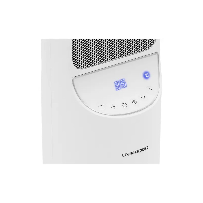 Uniprodo keraaminen lämpöpuhallin 1200/2000 W, valkoinen