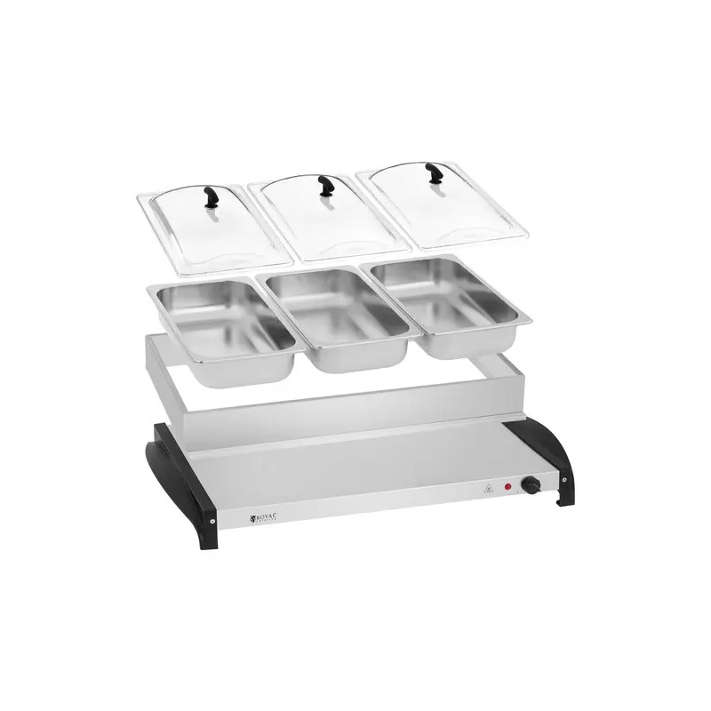 Royal Catering RCHP-400/3 Buffetlämmitin 3 x 2 l 400 W 4,8 kg