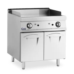 Royal Catering kaasugrilli 12 kW sileä levy 50 300 C alakaapilla
