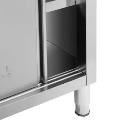 Royal Catering ECO ruostumattomasta teräksestä valmistettu läpilastuskaappi 100 x 60 cm, 500 kg