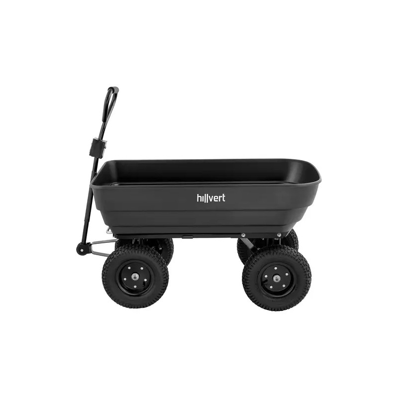 hillvert HT-Q.BASS-125G puutarhakärry 125 l 350 kg kippitoiminnolla