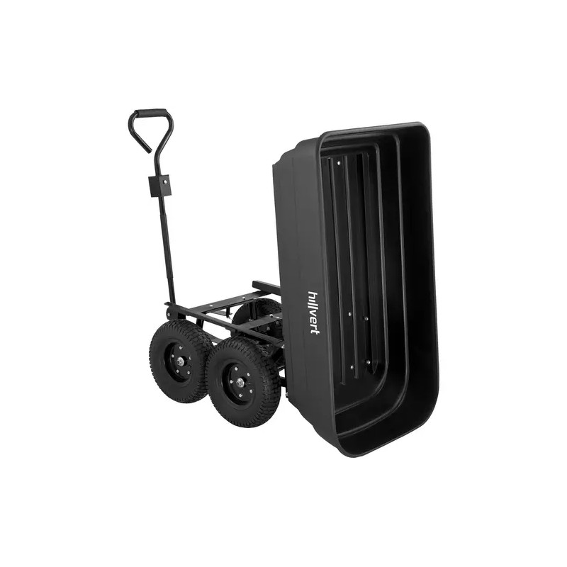 hillvert HT-Q.BASS-125G puutarhakärry 125 l 350 kg kippitoiminnolla