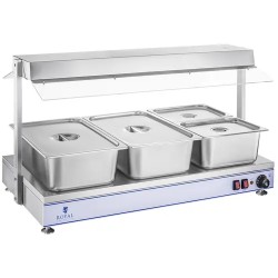 Royal Catering RCHP-120 ruoanlämmitin 2000 W, 120 x 50 cm, 4 halogenlamppua