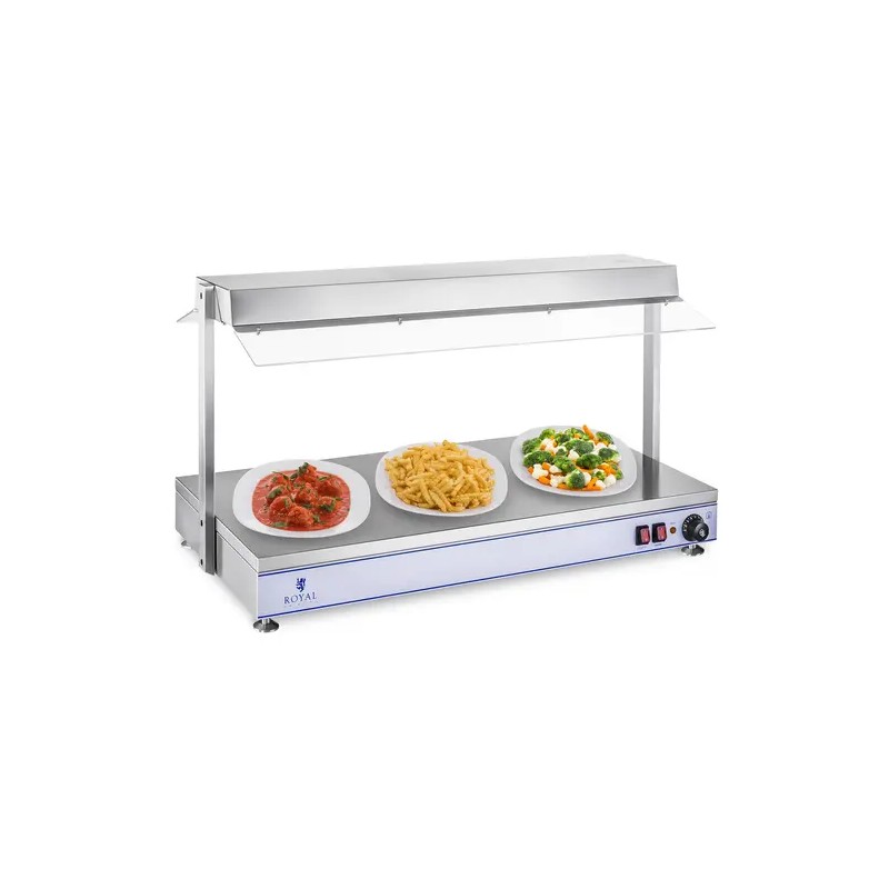 Royal Catering RCHP-120 ruoanlämmitin 2000 W, 120 x 50 cm, 4 halogenlamppua