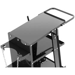 Hitsausvaunu S-WECA-1, 3 hyllyä, kantavuus 65 kg