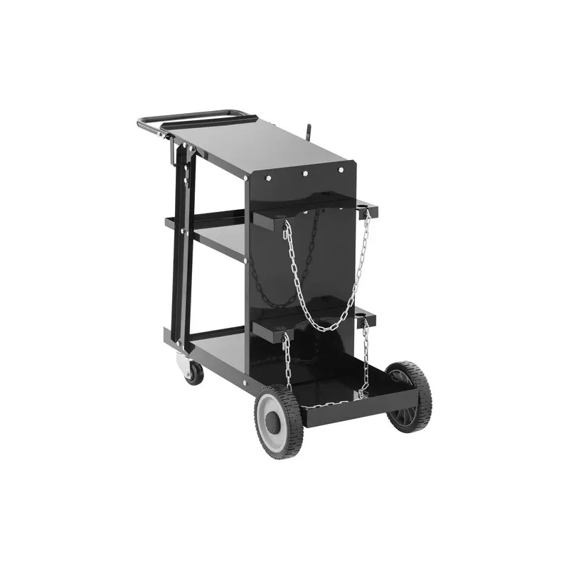Hitsausvaunu S-WECA-1, 3 hyllyä, kantavuus 65 kg