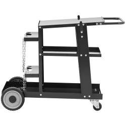 Hitsausvaunu S-WECA-1, 3 hyllyä, kantavuus 65 kg