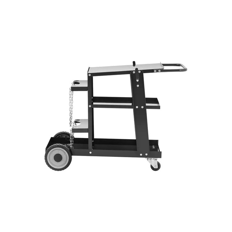 Hitsausvaunu S-WECA-1, 3 hyllyä, kantavuus 65 kg