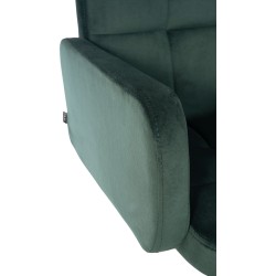 Los Angeles samettinen baarituoli säädettävä pyörivä korkeilla käsinojilla