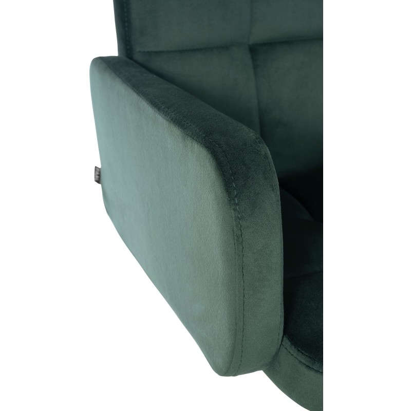 Los Angeles samettinen baarituoli säädettävä pyörivä korkeilla käsinojilla