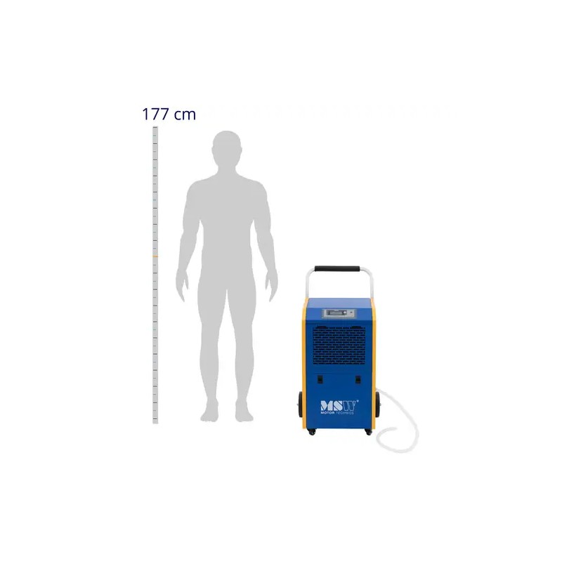 MSW Pro Series rakennuskuivain 60 l/vrk 50–90 m² 480 m³/h 7,5 l