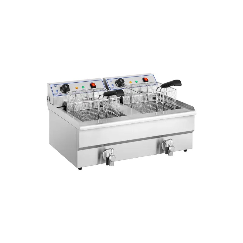 Royal Catering sähköinen kaksoisfrysääjä 2 x 16 l 12 000 W 400 V