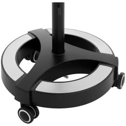 physa kampaamopyörä, korkeussäädettävä 635-1020 mm, 403 x 400 mm taso, 2 värjäysastiaa