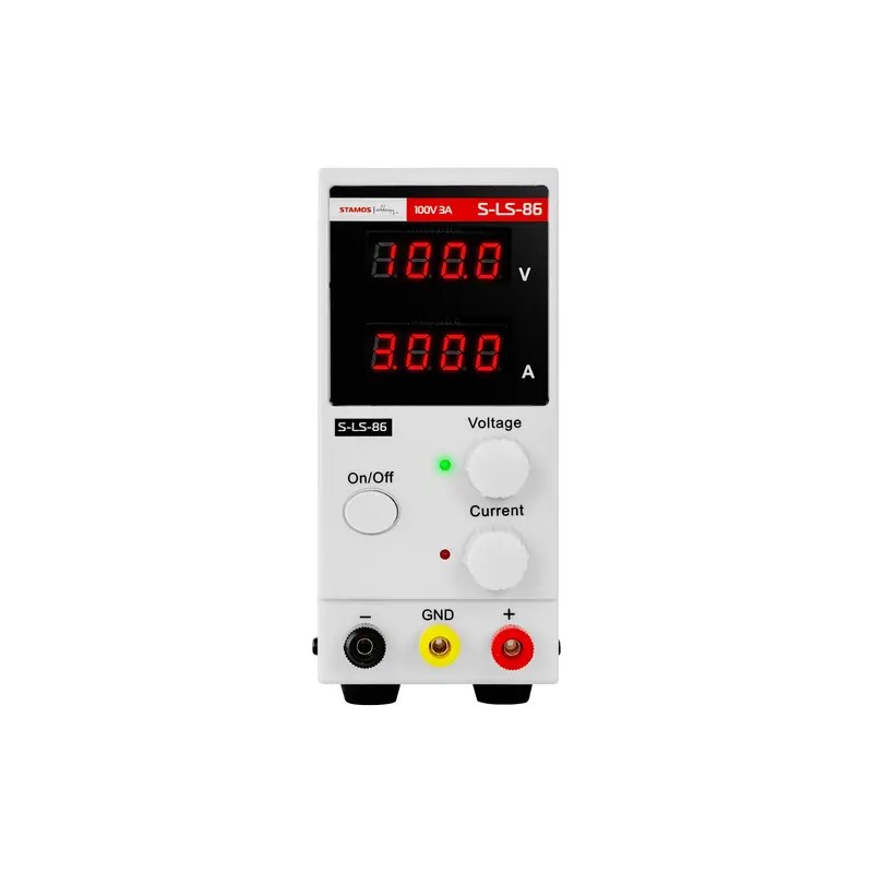 Stamos Soldering S-LS-86 säädettävä laboratorian virtalähde 0-100 V, 0-3 A