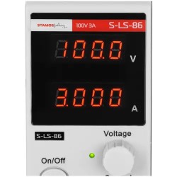 Stamos Soldering S-LS-86 säädettävä laboratorian virtalähde 0-100 V, 0-3 A