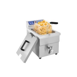 Induktiofriteerauskeitin 3500 W, 5,5 l, ajastin, tyhjennyshana, Royal Catering