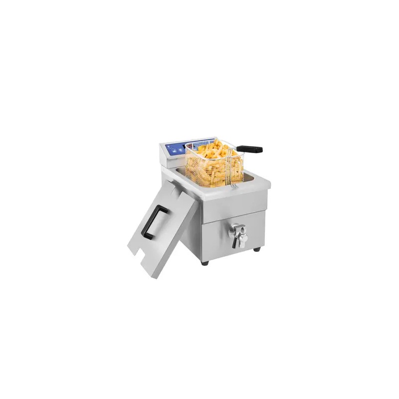 Induktiofriteerauskeitin 3500 W, 5,5 l, ajastin, tyhjennyshana, Royal Catering