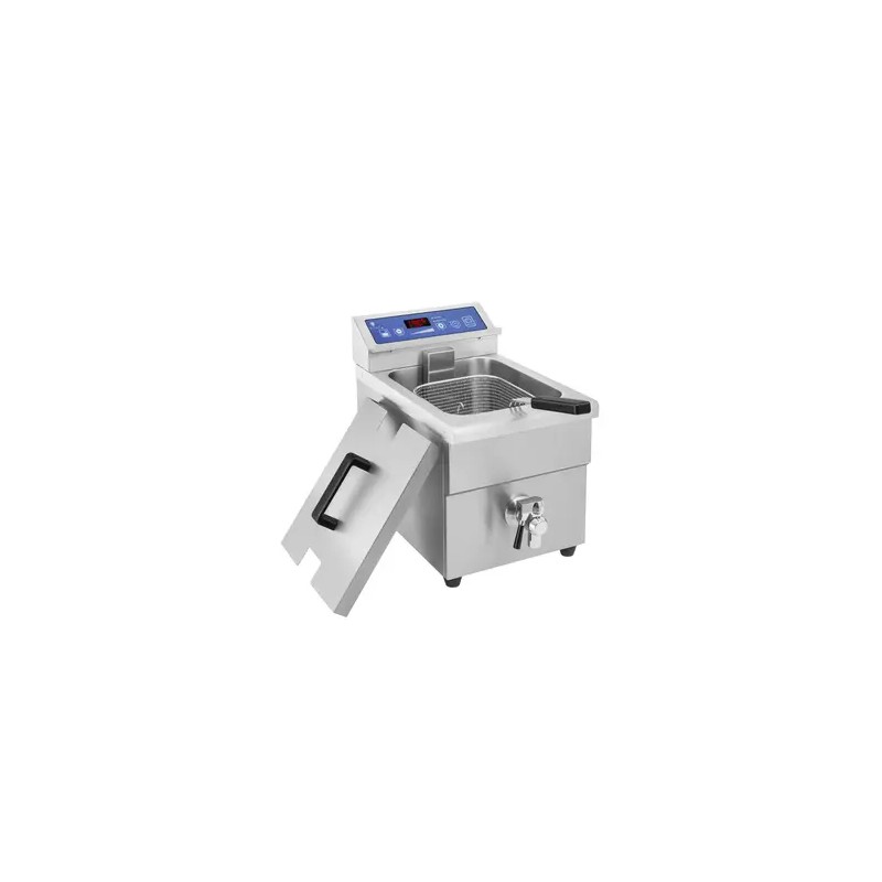 Induktiofriteerauskeitin 3500 W, 5,5 l, ajastin, tyhjennyshana, Royal Catering