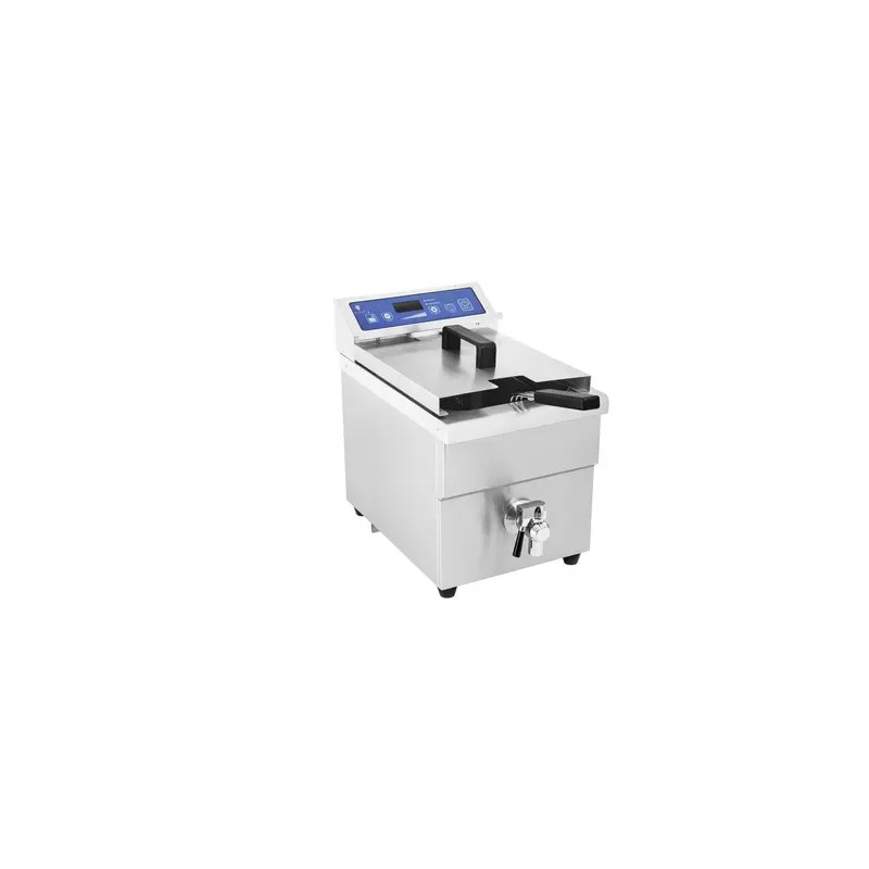 Induktiofriteerauskeitin 3500 W, 5,5 l, ajastin, tyhjennyshana, Royal Catering
