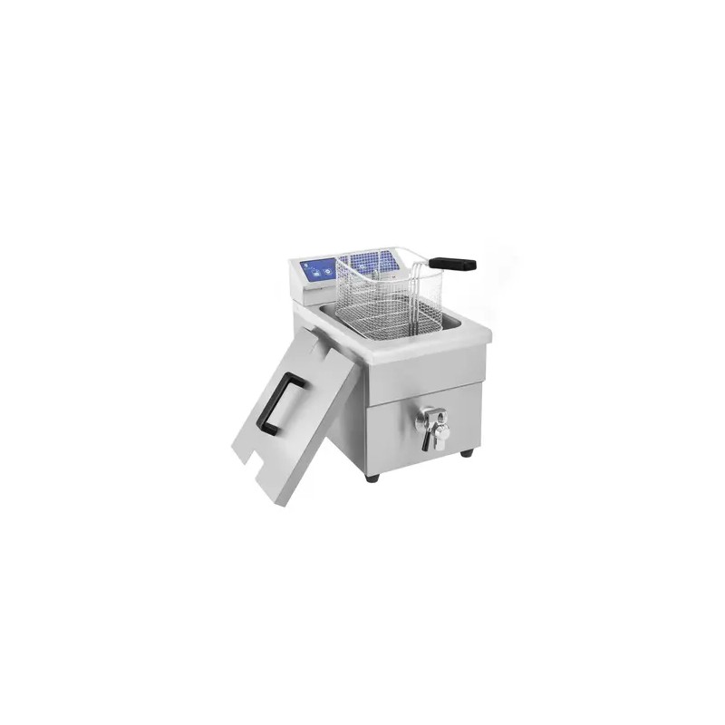 Induktiofriteerauskeitin 3500 W, 5,5 l, ajastin, tyhjennyshana, Royal Catering
