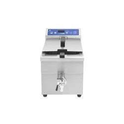 Induktiofriteerauskeitin 3500 W, 5,5 l, ajastin, tyhjennyshana, Royal Catering