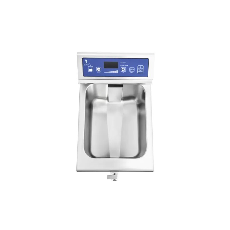 Induktiofriteerauskeitin 3500 W, 5,5 l, ajastin, tyhjennyshana, Royal Catering