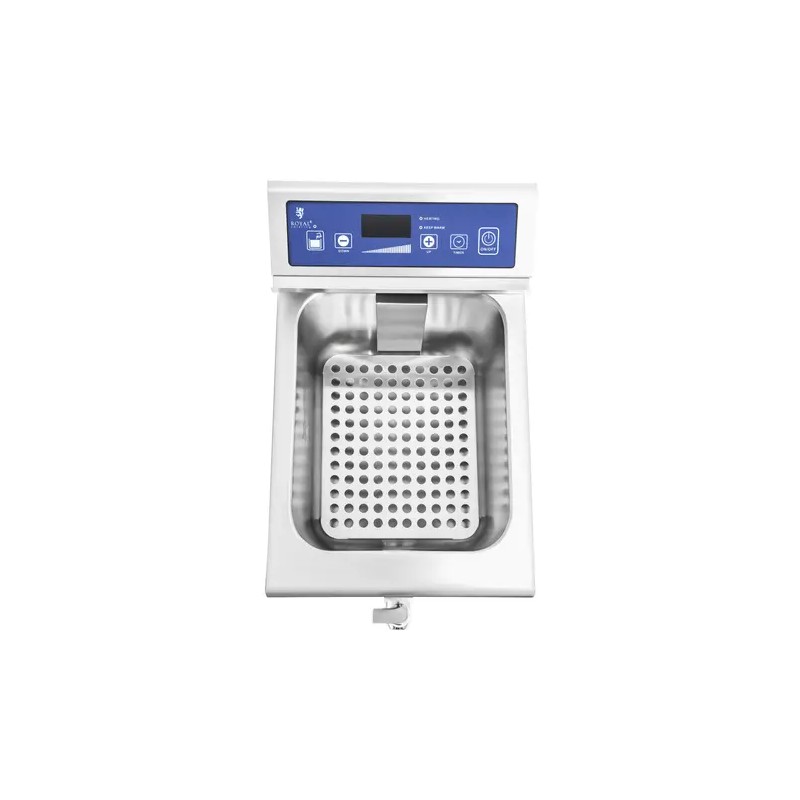 Induktiofriteerauskeitin 3500 W, 5,5 l, ajastin, tyhjennyshana, Royal Catering