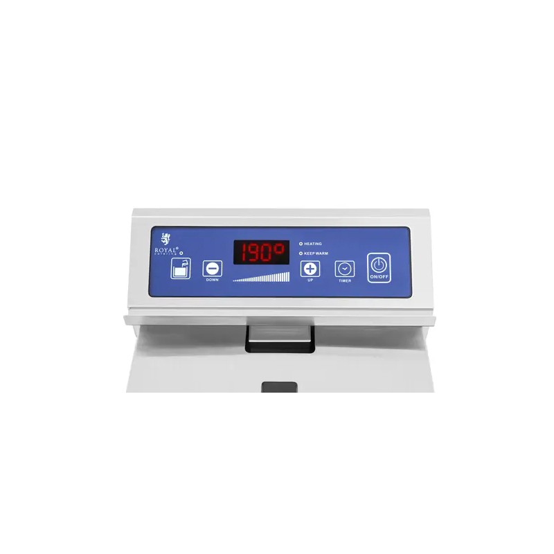 Induktiofriteerauskeitin 3500 W, 5,5 l, ajastin, tyhjennyshana, Royal Catering