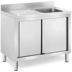 Royal Catering RC IKS09 tiskiallaskaappi ruostumattomasta teräksestä 100 x 60 cm