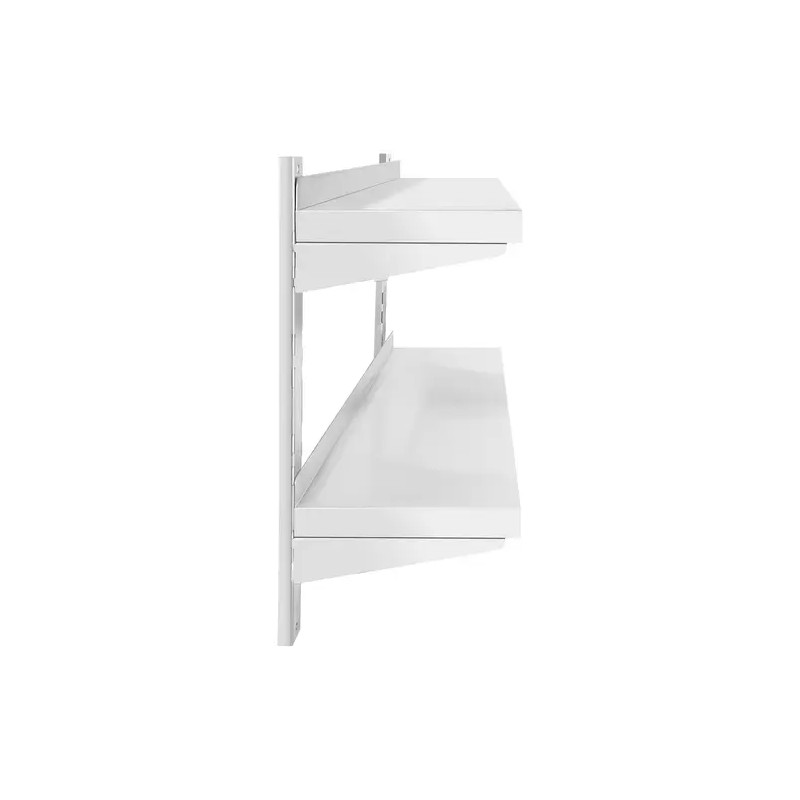 Royal Catering RCWR-1000.3 seinähylly ruostumaton teräs 100 x 30 cm, 2 kpl