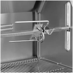 Royal Catering vartaagrilli moottorilla 40 kg, vartalon pituus 138 cm, ruostumaton teräs