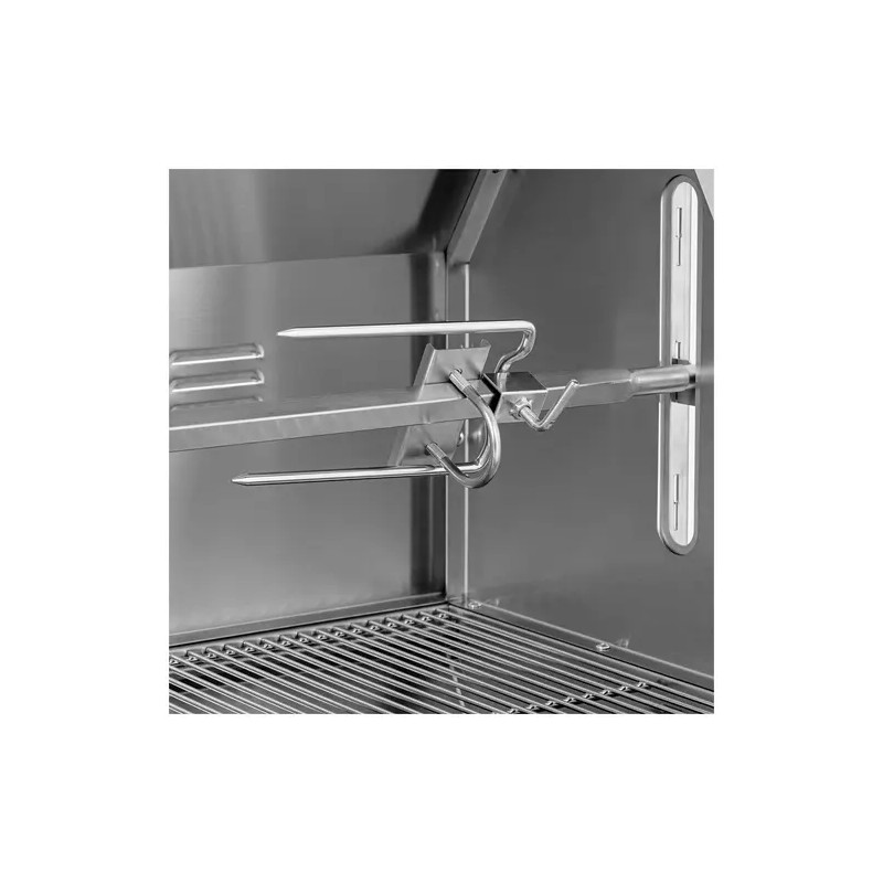Royal Catering vartaagrilli moottorilla 40 kg, vartalon pituus 138 cm, ruostumaton teräs