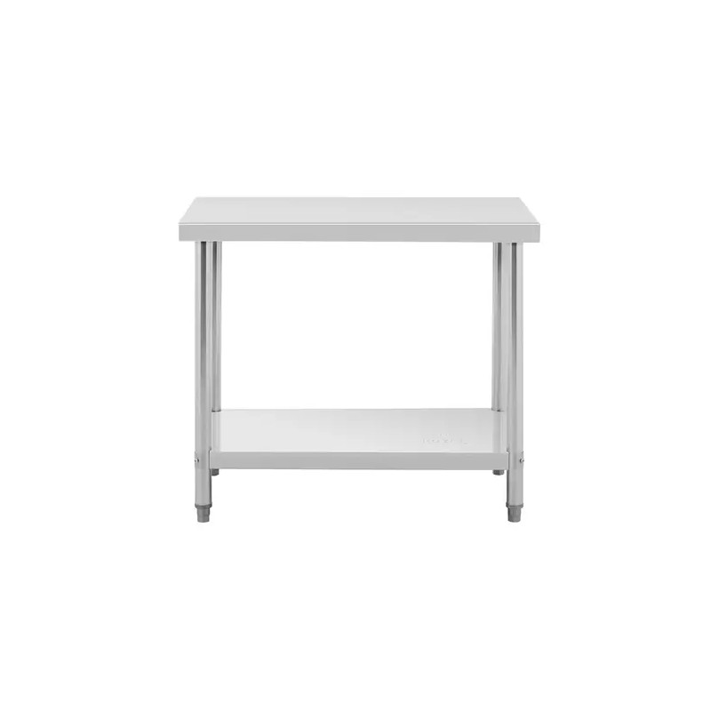 Royal Catering ECO ruostumaton terästyöpöytä 100 x 60 cm, 250 kg kantavuus