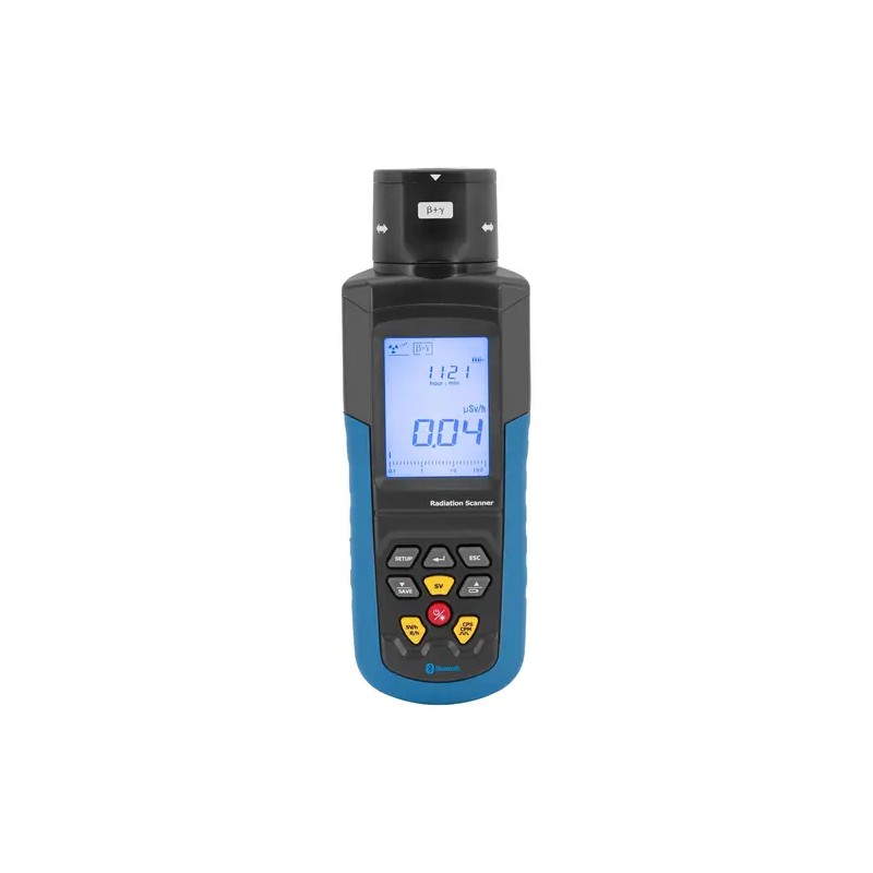 Geiger-mittari $\alpha, \beta, \gamma$ ja röntgensäteily, Bluetooth, 4000 mittausarvon muisti