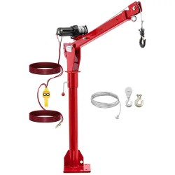 12 V latausnosturi vinssillä 800 kg 360 kääntyvä