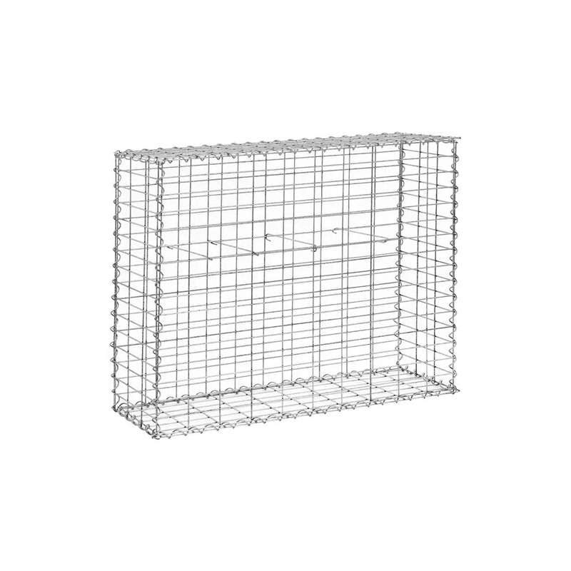 Gabionit 2 kpl, 101 x 32 x 83 cm, sinkitty teräs
