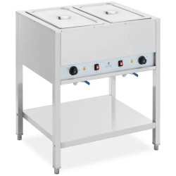 Royal Catering Bain Marie lämmitin alustalla 1265 W 2 x GN 1 1