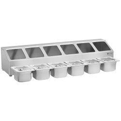 Royal Catering RCPN 6 GN-teline 6 kpl GN 1/6 -astiaa ja kantta