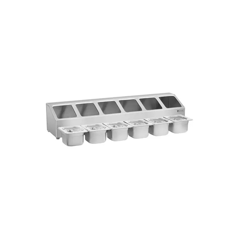 Royal Catering RCPN 6 GN-teline 6 kpl GN 1/6 -astiaa ja kantta