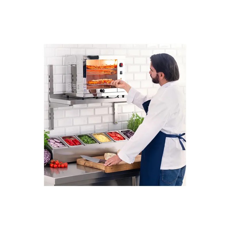 Royal Catering RCPN 6 GN-teline 6 kpl GN 1/6 -astiaa ja kantta