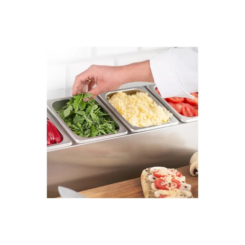 Royal Catering RCPN 6 GN-teline 6 kpl GN 1/6 -astiaa ja kantta