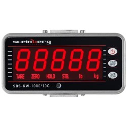 Steinberg Systems SBS-KW-1000/10O digitaalinen nosturivaaka 1000 kg, 0,5 kg tarkkuus, LED-näyttö ja kaukosäädin