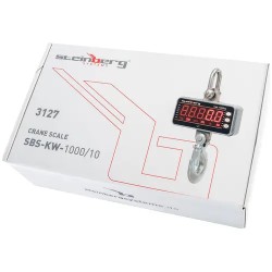 Steinberg Systems SBS-KW-1000/10O digitaalinen nosturivaaka 1000 kg, 0,5 kg tarkkuus, LED-näyttö ja kaukosäädin