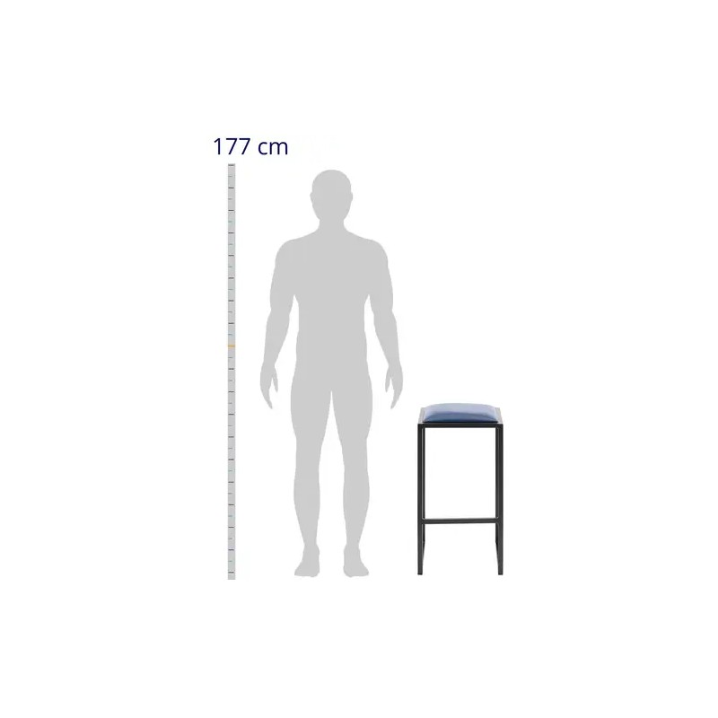Baarijakkarat 2 kpl, musta/sininen, pehmustetut, 64 cm, Royal Catering