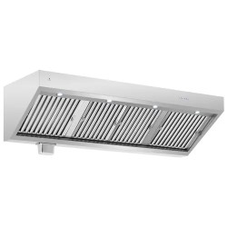 Royal Catering liesituuletin 200 cm 1500 m h ruostumaton teräs LED valaistus